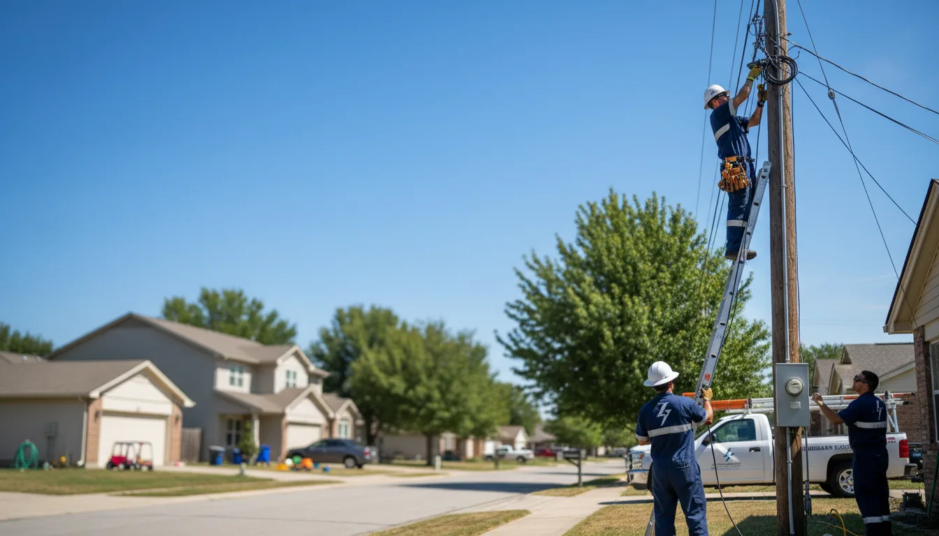Residential electrician providing installation services in Newbury, OH